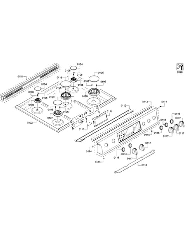 Cooktop asy