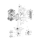 Samsung RF263TEAEBC/AA-02 fridge door l diagram