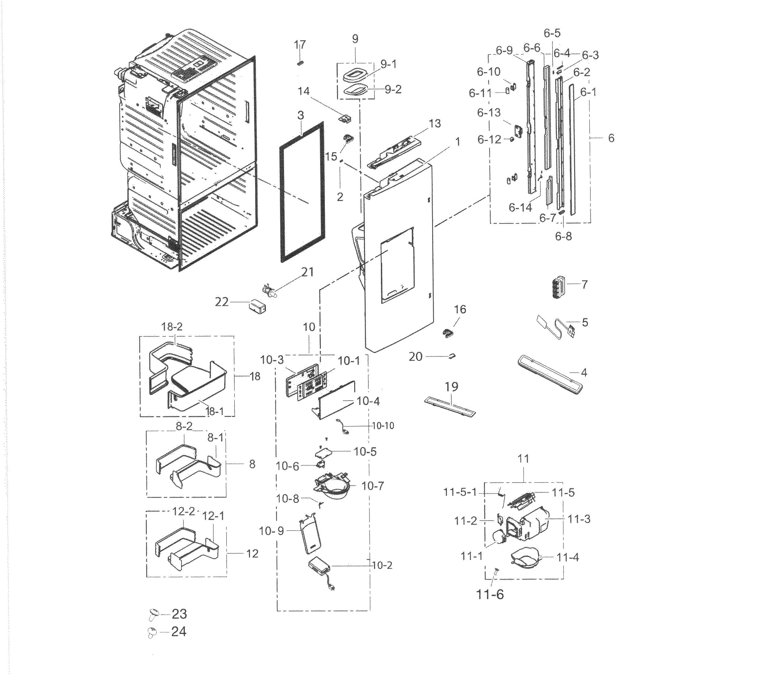 Fridge door l