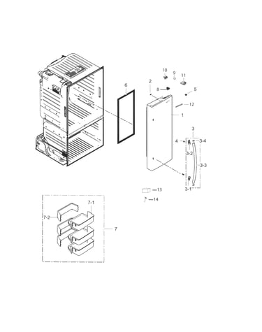Fridge door r