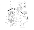 Samsung RF263BEAESP/AA-02 cabinet diagram