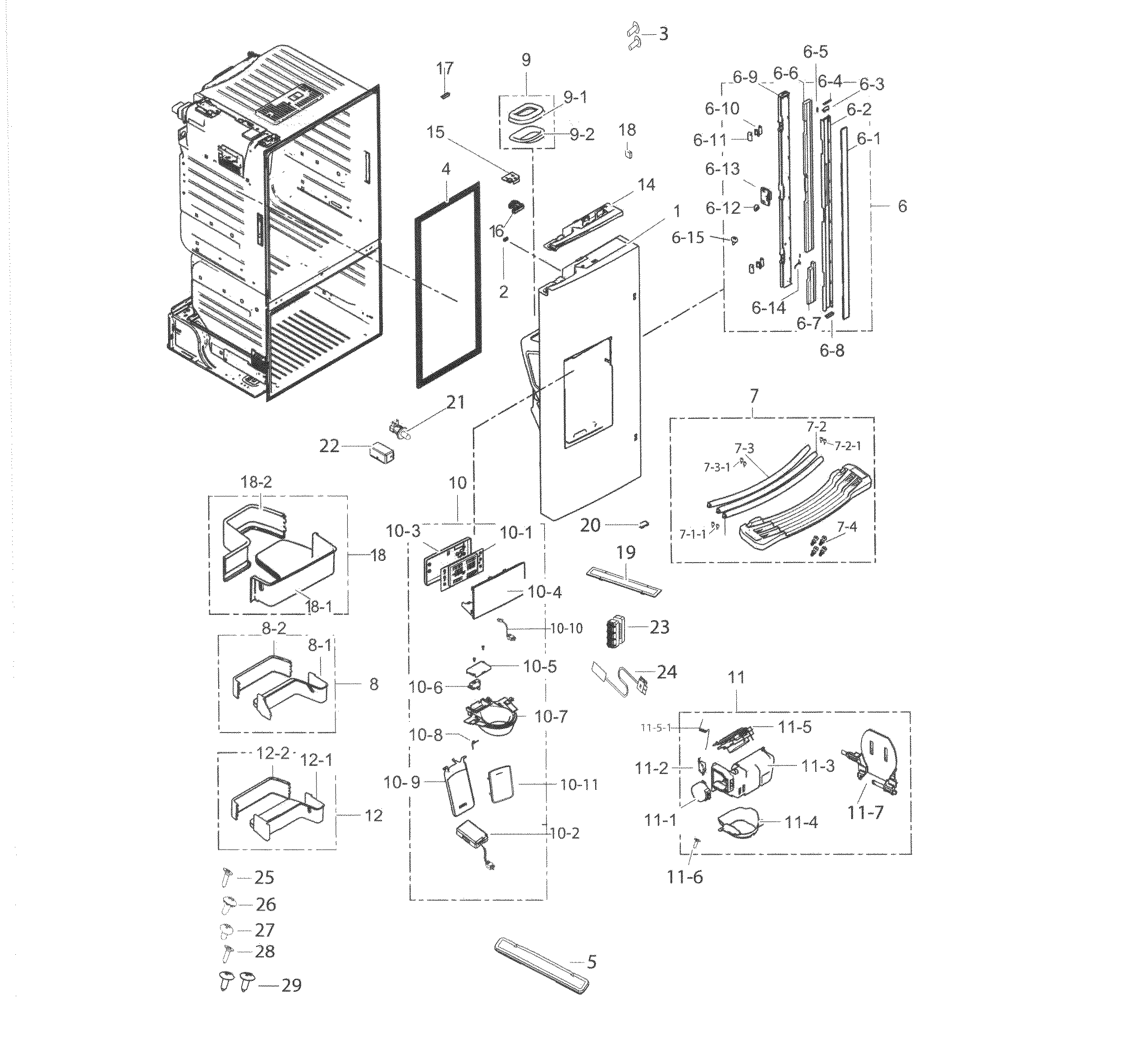 Fridge door l