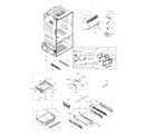 Samsung RF263BEAEWW/AA-03 freezer / icemaker diagram