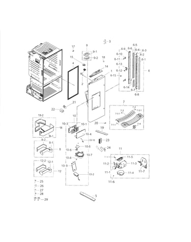 Fridge door l