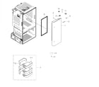 Samsung RF263BEAEWW/AA-03 fridge door r diagram