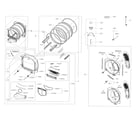 Samsung DV50K8600EV/A3-00 drum parts diagram