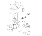 Samsung RF28K9070SR/AA-00 cabinet diagram