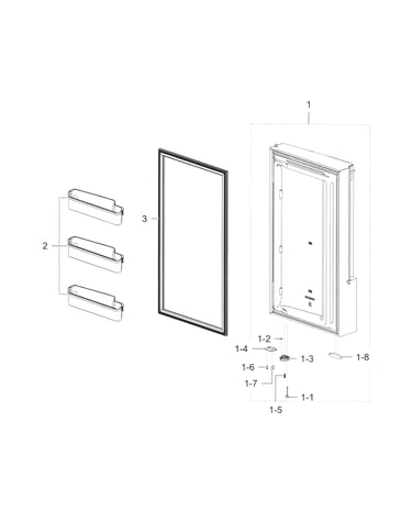 Freezer door r