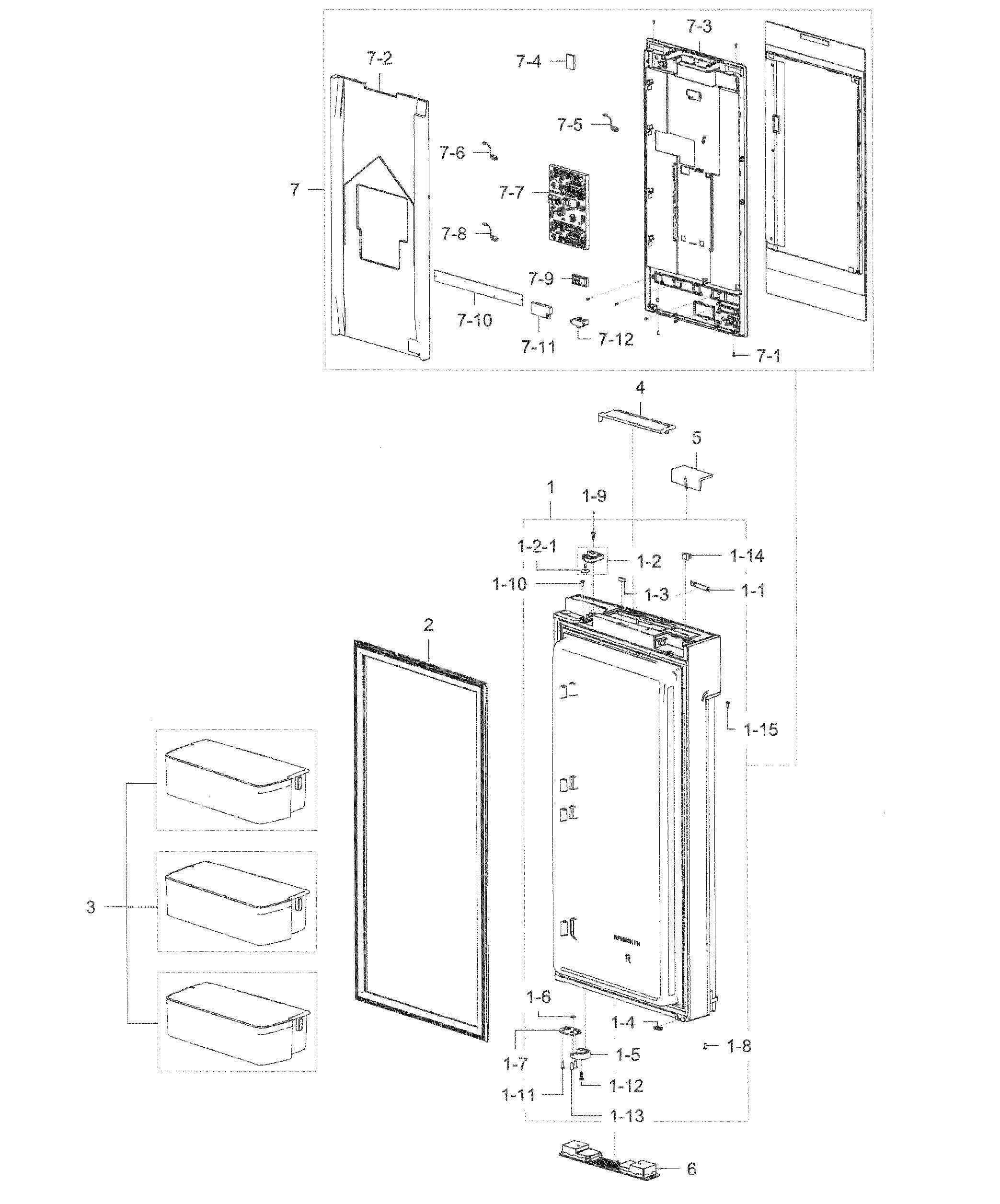 Fridge door r
