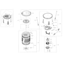 Samsung WA45H7000AW/A2-04 tub parts diagram