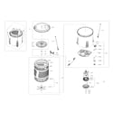 Samsung WA45K7600AW/A2-00 tub parts diagram