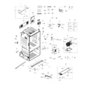 Samsung RF263TEAESR/AA-02 cabinet diagram