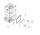 Samsung RF263TEAESR/AA-02 freezer door diagram