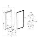 Samsung RF28K9380SR/AA-00 freezer door l diagram