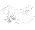 Bosch HEI8054U/04 cooktop diagram