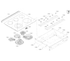 Bosch HEIP054U/05 cooktop diagram