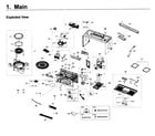 Samsung ME21K7010DS/AA-00 main asy diagram