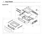 Samsung NE58K9850WG/AA-00 drawer diagram