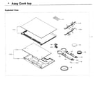 Samsung NE58K9850WS/AA-00 cooktop diagram