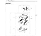 Samsung NX58K3310SB/AA-00 drawer diagram