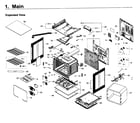 Samsung NE58K9430SS/AA-00 main asy diagram