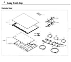 Samsung NE58K9500SG/AA-00 cooktop diagram