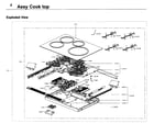 Samsung NE58K9560WS/AA-00 cooktop diagram