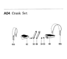 AFG 7.3AU crank set diagram