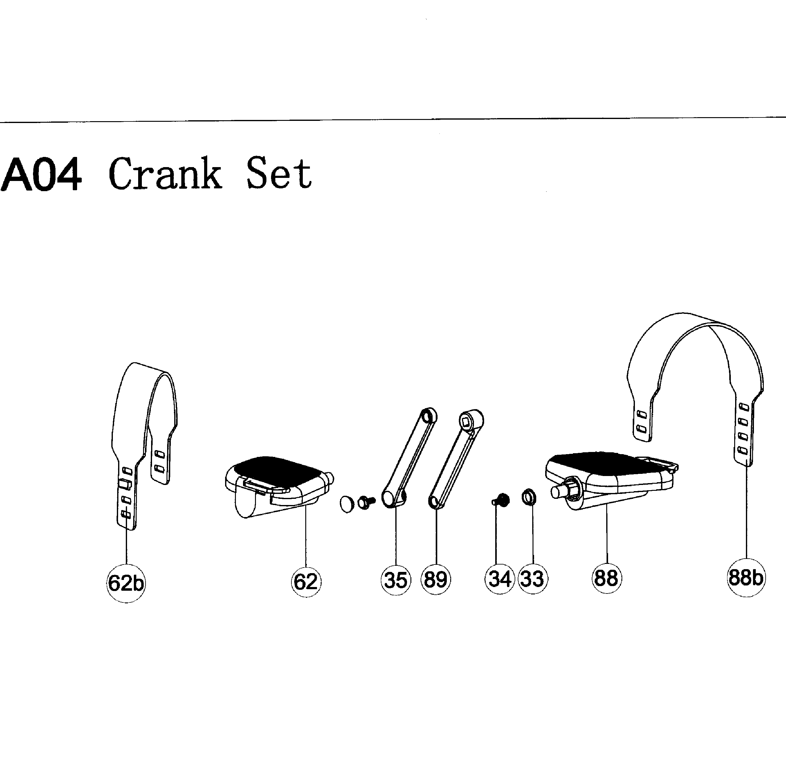 Crank set