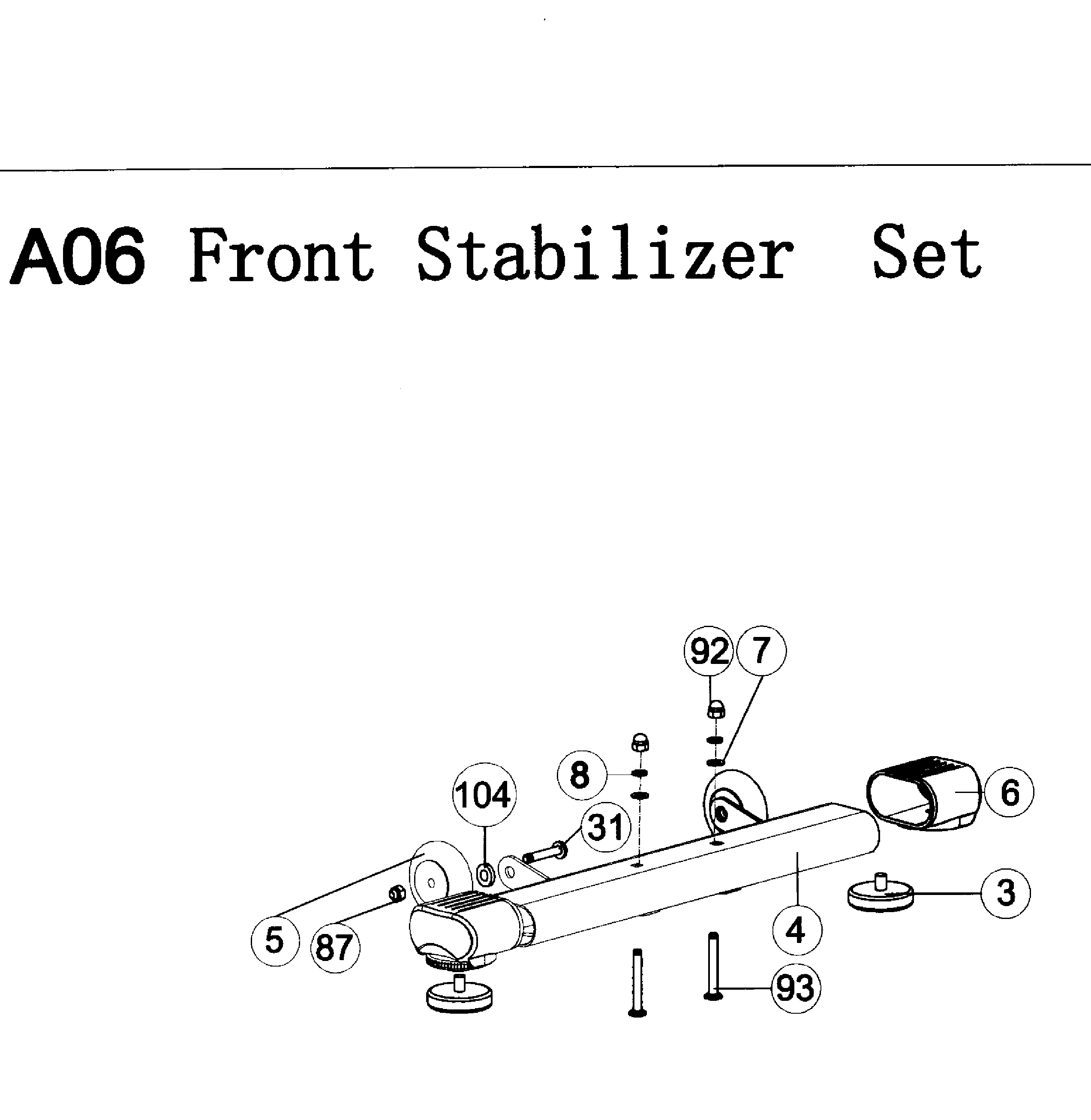 Front stabilizer