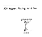 AFG HCB021801 magnet fixing set diagram