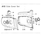 AFG 7.3AU side cover set diagram