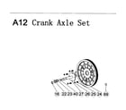 AFG 7.3AU crank axle diagram