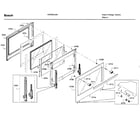 Bosch HIIP054U/04 door asy diagram
