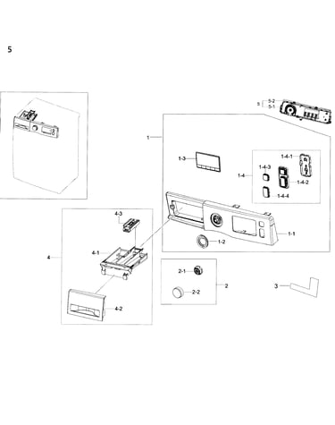 Control panel & drawer