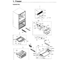 Samsung RF22KREDBSG/AA-00 freezer diagram