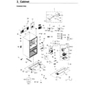 Samsung RF22KREDBSG/AA-00 cabinet diagram