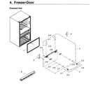 Samsung RF22KREDBSG/AA-00 freezer door diagram