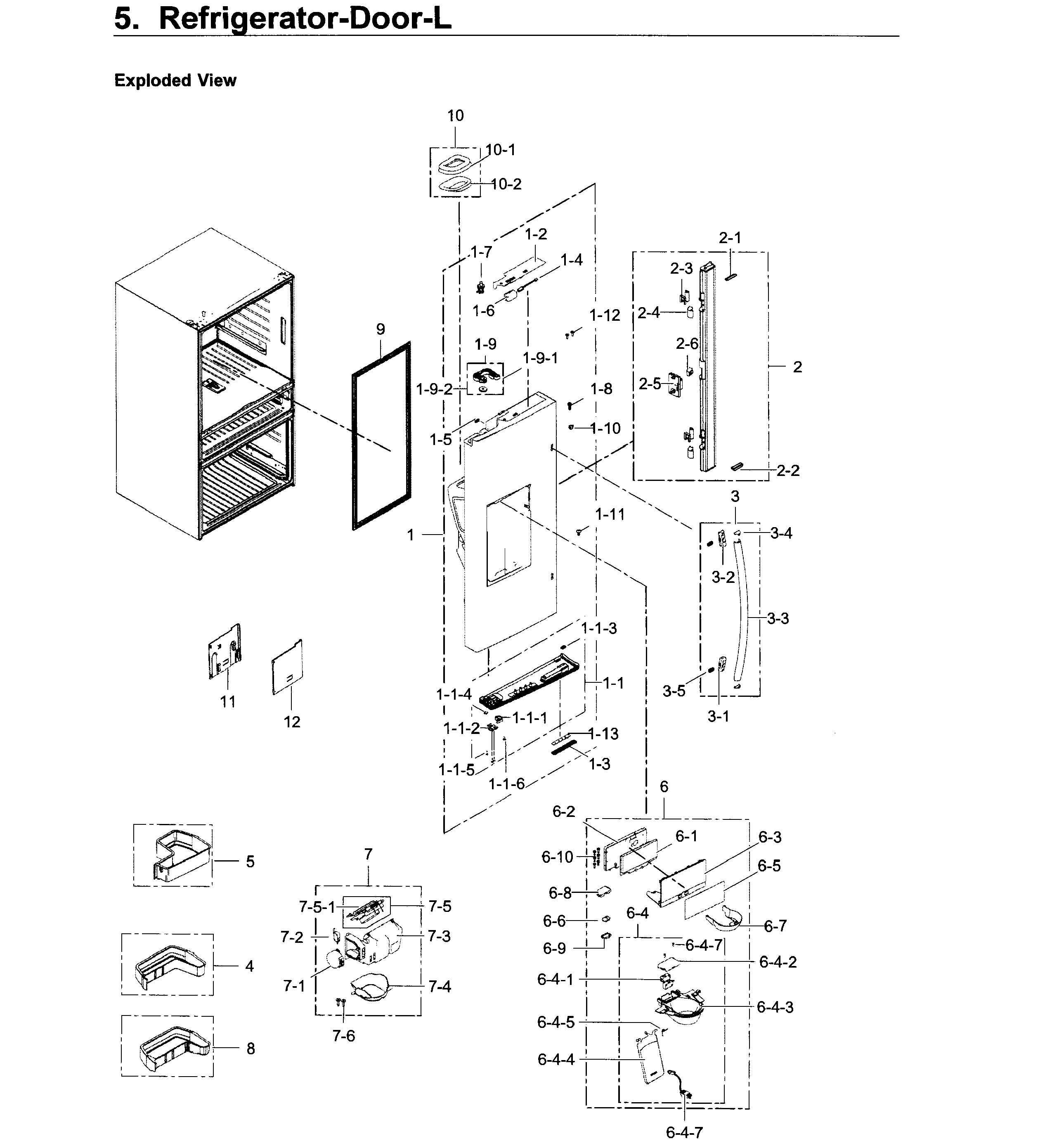 Fridge door l