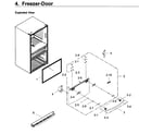 Samsung RF22KREDBSR/AA-00 freezer door diagram