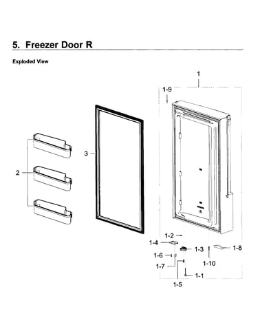 Freezer door r