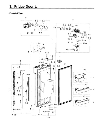 Fridge door l