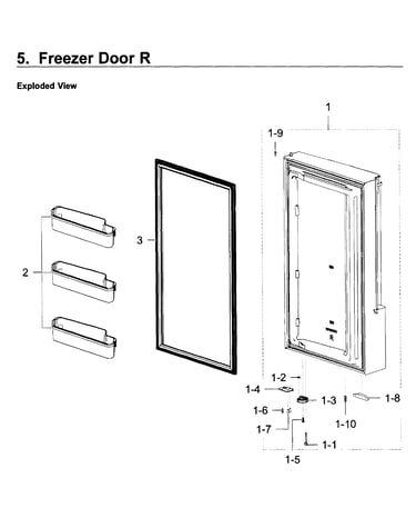Freezer door r