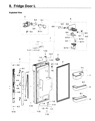 Fridge door l