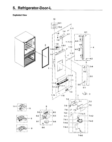 Fridge door l