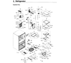 Samsung RF30KMEDBSR/AA-01 refrigerator / icemaker diagram
