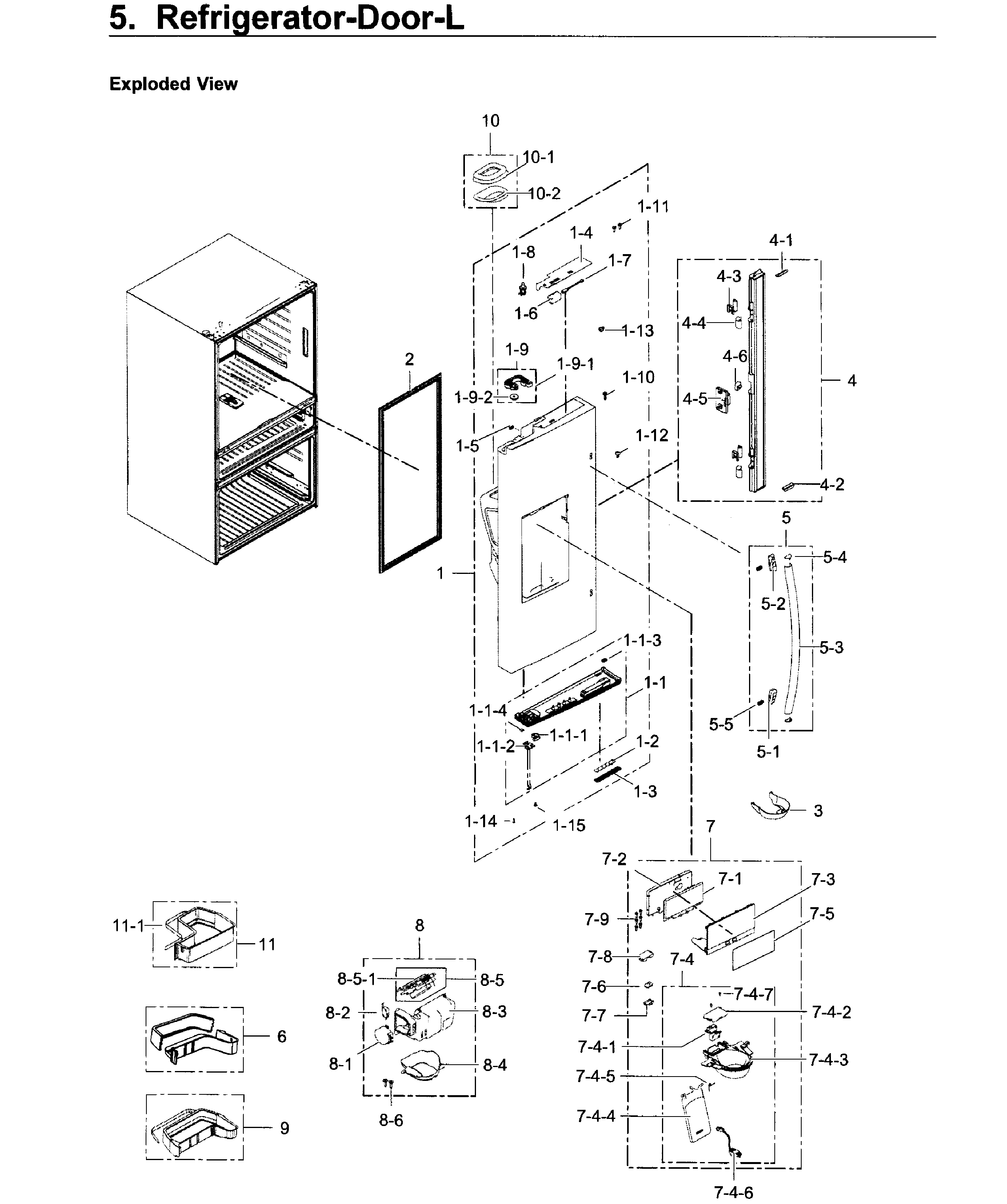 Fridge door l