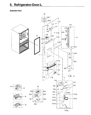 Fridge door l