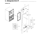 Samsung RF30KMEDBSR/AA-01 fridge door r diagram