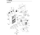 Samsung RF30KMEDBSR/AA-02 cabinet diagram